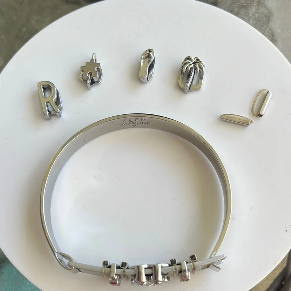 KEEP Collective Silver and Pink Bracelet Modern Design - Picture 3 of 5